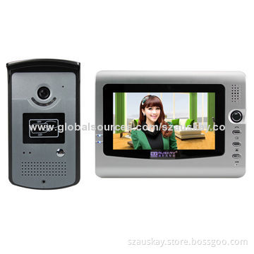Video Intercom System, IR Night Vision Outdoor Camera, 7-inch TFT Indoor Monitor, Competitive Price